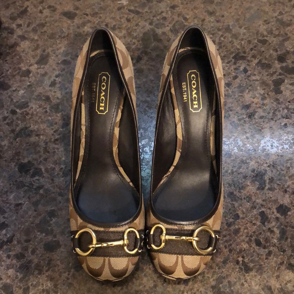 Coach wedge heels